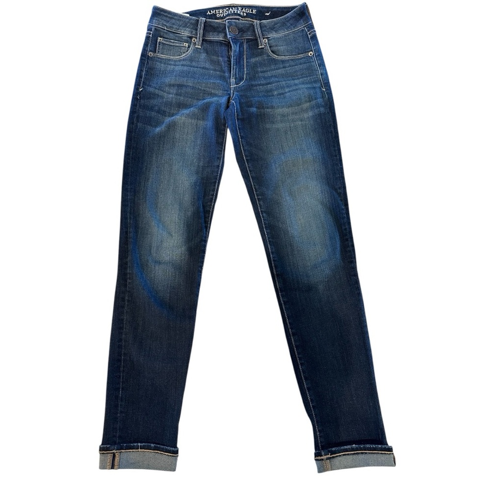 American Eagle Skinny Jeans Super Stretch Size 4 Long - Picture 2 of 12